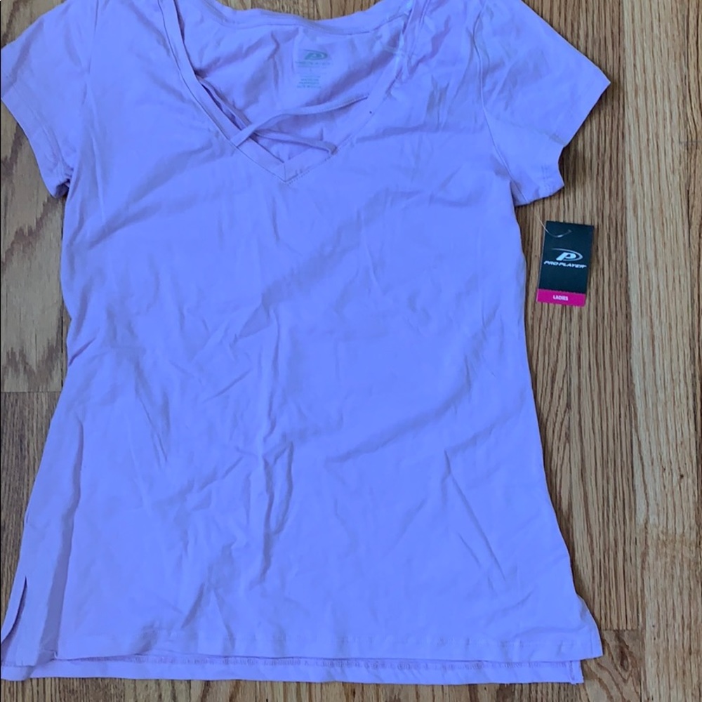 purple cross tee shirt